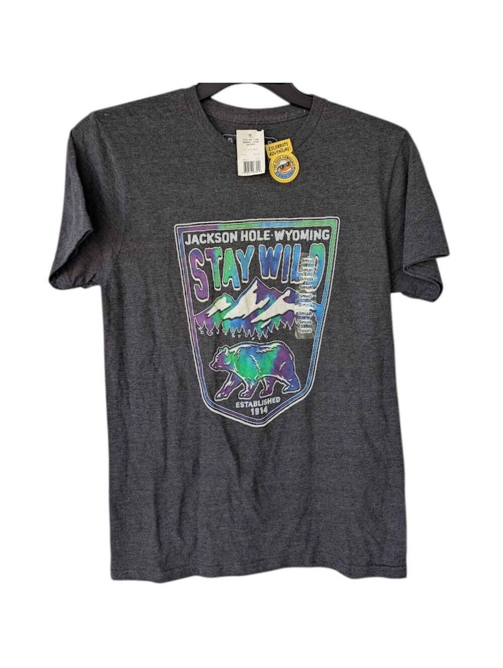 NWT Duck Company Jackson Hole Wyoming Stay Wild Graphic T-Shirt Small 18.5x28